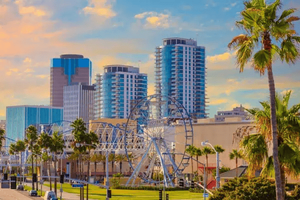 Landscape in Long Beach.